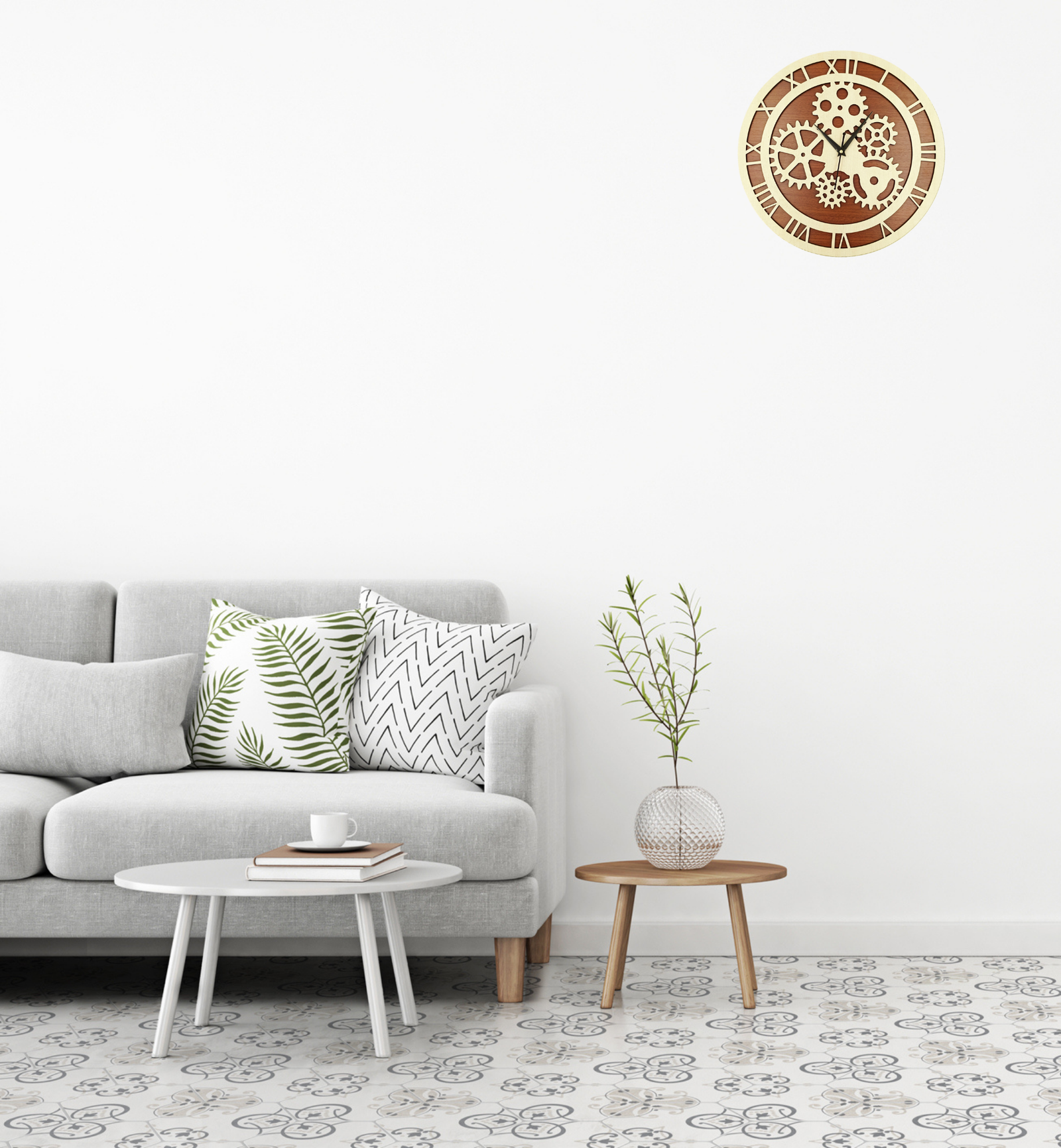 Wooden Silent Non-Ticking Wall Clock for Home Stylish Latest Designer Wall Clock for Home Living Room Bedroom Office Hall - Image 2